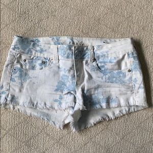 AE Floral Denim Shorts